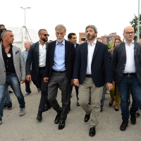 Foto Nicoloro G.   03/09/2018  Ravenna     Festa Nazionale de 
L' Unitaì. nella foto il presidente della Camera Roberto Fico e Graziano Delrio.
