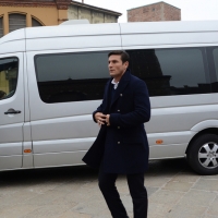 Foto Nicoloro G. 05/04/2016 Milano Si sono svolti nella Basilica di Sant' Ambrogio i funerali del campione di calcio Cesare Maldini. nella foto l' arrivo di Xavier Zanetti.