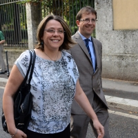 Foto Nicoloro G. 18/09/2016 Milano Inaugurazione della Giornata europea della Cultura Ebraica alla presenza del ministro della Difesa. nella foto il vicesindaco Anna Scavuzzo e l' assessore Filippo Del Corno.