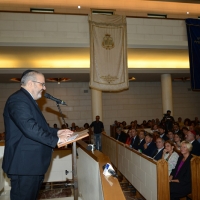 Foto Nicoloro G. 18/09/2016 Milano Inaugurazione della Giornata europea della Cultura Ebraica alla presenza del ministro della Difesa. nella foto il rabbino Capo di Milano Alfonso Arbib.