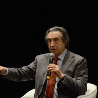 Foto Nicoloro G.20/05/2017 Ravenna Nell\' ambito della manifestazione itinerante \' Il Bello dell\' Italia \', organizzata dal Corriere della Sera, tappa a Ravenna con una serie di eventi tra i quali un\' intervista pubblica al maestro Riccardo Muti da parte del direttore del Corriere della Sera. nella foto il maestro Riccardo Muti.
