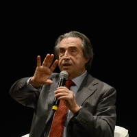 Foto Nicoloro G.20/05/2017 Ravenna Nell\' ambito della manifestazione itinerante \' Il Bello dell\' Italia \', organizzata dal Corriere della Sera, tappa a Ravenna con una serie di eventi tra i quali un\' intervista pubblica al maestro Riccardo Muti da parte del direttore del Corriere della Sera. nella foto il maestro Riccardo Muti.