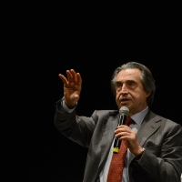 Foto Nicoloro G.20/05/2017 Ravenna Nell\' ambito della manifestazione itinerante \' Il Bello dell\' Italia \', organizzata dal Corriere della Sera, tappa a Ravenna con una serie di eventi tra i quali un\' intervista pubblica al maestro Riccardo Muti da parte del direttore del Corriere della Sera. nella foto il maestro Riccardo Muti.