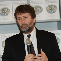 Foto Nicoloro G. 13/12/2017 Ferrara Inaugurazione della prima parte del Meis, il Museo Nazionale dell' Ebraismo Italiano e della Shoah, con la mostra “ Ebrei, una storia italiana: i primi mille anni ”. nella foto il ministro Dario Franceschini.