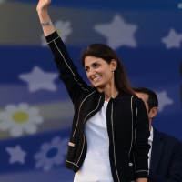 Foto Nicoloro G. 22/09/2017 Rimini Seconda giornata della quarta edizione di ' Italia 5 Stelle ', manifestazione a carattere nazionale del Movimento. nella foto Virginia Raggi, sindaco di Roma.