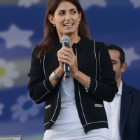 Foto Nicoloro G. 22/09/2017 Rimini Seconda giornata della quarta edizione di ' Italia 5 Stelle ', manifestazione a carattere nazionale del Movimento. nella foto Virginia Raggi, sindaco di Roma.