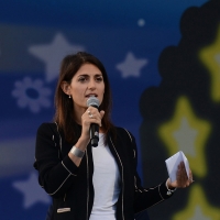 Foto Nicoloro G. 22/09/2017 Rimini Seconda giornata della quarta edizione di ' Italia 5 Stelle ', manifestazione a carattere nazionale del Movimento. nella foto Virginia Raggi, sindaco di Roma.