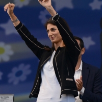 Foto Nicoloro G. 22/09/2017 Rimini Seconda giornata della quarta edizione di ' Italia 5 Stelle ', manifestazione a carattere nazionale del Movimento. nella foto Virginia Raggi, sindaco di Roma.