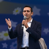 Foto Nicoloro G. 22/09/2017 Rimini Seconda giornata della quarta edizione di ' Italia 5 Stelle ', manifestazione a carattere nazionale del Movimento. nella foto Fabio Fucci, sindaco di Pomezia.