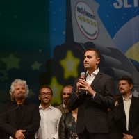 Foto Nicoloro G. 22/09/2017 Rimini Seconda giornata della quarta edizione di ' Italia 5 Stelle ', manifestazione a carattere nazionale del Movimento. nella foto Luigi Di Maio subito dopo la sua proclamazione a vincitore della votazione on-line.