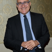 Foto Nicoloro G. 18/11/2018 Ravenna 47esima edizione del ' Premio Guidarello per il Giornalismo d' Autore '. nella foto Andrea Montanari, giornalista ex direttore Rai 1, premiato nella sezione radio/televisione del Guidarello Nazionale.