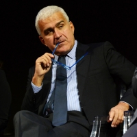 Foto Nicoloro G. 18/11/2018 Ravenna 47esima edizione del ' Premio Guidarello per il Giornalismo d' Autore '. nella foto Andrea Montanari, giornalista ex direttore Rai 1, premiato nella sezione radio/televisione del Guidarello Nazionale.
