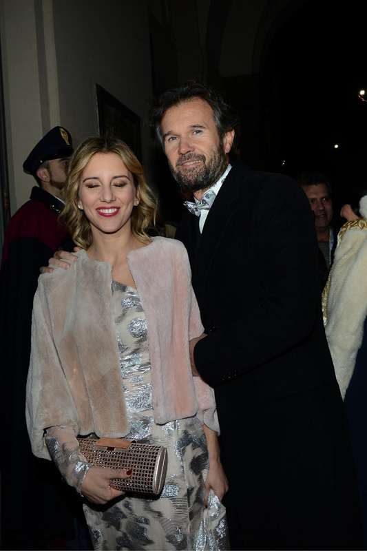 Foto Nicoloro G. 07/12/2017 Milano Tradizionale inaugurazione, nel giorno di Sant' Ambrogio, della stagione 2017/2018 del Teatro alla Scala. nella foto Carlo Cracco con la moglie Rosa Fanti.