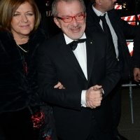 Foto Nicoloro G. 07/12/2017 Milano Tradizionale inaugurazione, nel giorno di Sant' Ambrogio, della stagione 2017/2018 del Teatro alla Scala. nella foto il governatore della Lombardia Roberto Maroni con la moglie Emilia Macchi.