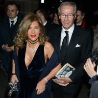 Foto Nicoloro G. 07/12/2017 Milano Tradizionale inaugurazione, nel giorno di Sant' Ambrogio, della stagione 2017/2018 del Teatro alla Scala. nella foto il presidente ENI Emma Marcegaglia con il marito Roberto Vancini.