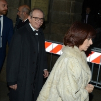 Foto Nicoloro G. 07/12/2017 Milano Tradizionale inaugurazione, nel giorno di Sant' Ambrogio, della stagione 2017/2018 del Teatro alla Scala. nella foto il ministro Pier Carlo Padoan.