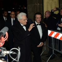 Foto Nicoloro G. 07/12/2018 Milano Tradizionale Prima della Scala che quest' anno apre con ' Attila ' di Giuseppe Verdi. nella foto l' arrivo del Presidente Sergio Mattarella.