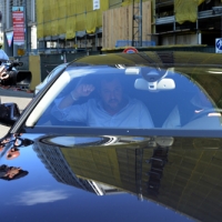 Foto Nicoloro G. 12/05/2018 Milano Riunione dei delegati negoziatori della Lega e del M5S per trovare una soluzione per il ' Contratto di Governo '. nella foto l' arrivo di Matteo Salvini.