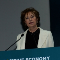 Foto Nicoloro G. 07/04/2016 Coriano (RN) Comunita' di San Patrignano Terza edizione del ' Positive Economy Forum '. nella foto Letizia Moratti, presidente Fondazione San Patrignano.