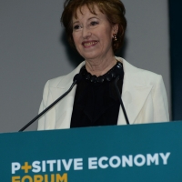 Foto Nicoloro G. 07/04/2016 Coriano (RN) Comunita' di San Patrignano Terza edizione del ' Positive Economy Forum '. nella foto Letizia Moratti, presidente Fondazione San Patrignano.