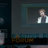 Foto Nicoloro G. 07/04/2016 Coriano (RN) Comunita' di San Patrignano Terza edizione del ' Positive Economy Forum '. nella foto Letizia Moratti, presidente Fondazione San Patrignano.