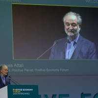 Foto Nicoloro G. 07/04/2016 Coriano (RN) Comunita' di San Patrignano Terza edizione del ' Positive Economy Forum '. nella foto Jacques Attali, presidente Positive Economy Forum.