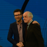 Foto Nicoloro G. 13/11/2016 Milano Trasmissione televisiva su Rai 3 \' Che tempo che fa \'. nella foto Fabio Fazio e l\' attore Toni Servillo.