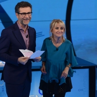 Foto Nicoloro G. 13/11/2016 Milano Trasmissione televisiva su Rai 3 ' Che tempo che fa '. nella foto Fabio Fazio e Luciana Littizzetto.