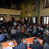 25/02/2017 Ravenna Vasco Errani interviene all\' assemblea della sua sezione di riferimento di Ravenna. nella foto Vasco Errani durante il suo intervento.