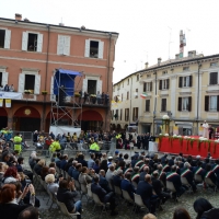 Foto Nicoloro G. 01/10/2017 Cesena ( Forli'-Cesena ) Visita di papa Francesco a Cesena. nella foto gremito anche il parterre in piazza.