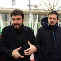 Foto Nicoloro G. 05/01/2019 Ravenna In vista delle primarie del PD l\' ex segretario nazionale incontra simpatizzanti e iscritti. nella foto l\' ex segretario nazionale PD Maurizio Martina, a sinistra, e il segretario provinciale PD Alessandro Barattoni.