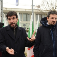 Foto Nicoloro G. 05/01/2019 Ravenna In vista delle primarie del PD l' ex segretario nazionale incontra simpatizzanti e iscritti. nella foto l' ex segretario nazionale PD Maurizio Martina, a sinistra, e il segretario provinciale PD Alessandro Barattoni.