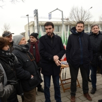 Foto Nicoloro G. 05/01/2019 Ravenna In vista delle primarie del PD l' ex segretario nazionale incontra simpatizzanti e iscritti. nella foto l' ex segretario nazionale PD Maurizio Martina, a sinistra, e il segretario provinciale PD Alessandro Barattoni.
