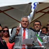 Foto Nicoloro G. 02/08/2016 Bologna, Trentaseiesimo anniversario della strage alla stazione di Bologna. nella foto Il Presidente dell'Associazione famigliari delle vittime, Paolo Bolognesi.