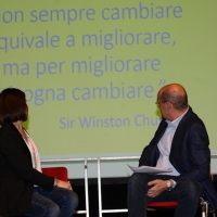 Foto Nicoloro G. 27/11/2018 Ravenna Il PD di Ravenna sceglie Nicola Zingaretti come candidato presidente alle primarie nazionali del PD. nella foto la vice presidente della regione Emilia-Romagna Elisabetta Gualmini e Nicola Zingaretti, candidato alle primarie del PD.