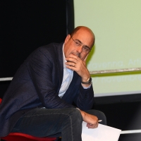 Foto Nicoloro G. 27/11/2018 Ravenna Il PD di Ravenna sceglie Nicola Zingaretti come candidato presidente alle primarie nazionali del PD. nella foto il governatore della regione Lazio Nicola Zingaretti, candidato alle primarie del PD.