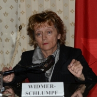 Foto Nicoloro G.   23/02/2015   Milano    Firmato l' accordo sullo scambio d' informazioni tra i ministri di Economia e Finanze di Italia e Svizzera. nella foto il ministro svizzero Eveline Widmer-Schlumpf.