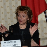 Foto Nicoloro G.   23/02/2015   Milano    Firmato l\' accordo sullo scambio d\' informazioni tra i ministri di Economia e Finanze di Italia e Svizzera. nella foto il ministro svizzero Eveline Widmer-Schlumpf.