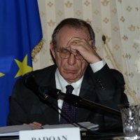 Foto Nicoloro G.   23/02/2015   Milano    Firmato l\' accordo sullo scambio d\' informazioni tra i ministri di Economia e Finanze di Italia e Svizzera. nella foto il ministro Pier Carlo Padoan.