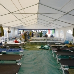 Foto Nicoloro G.   10/05/2019   Milano   Adunata Nazionale degli Alpini per il 100° anniversario della costituzione del Corpo. nella foto l\' interno di una tenda.