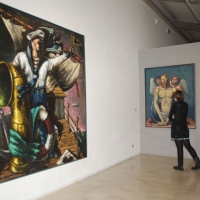Foto Nicoloro G. 18/02/2012 Ravenna Inaugurata al Museo d' Arte di Ravenna, MAR, la mostra di pittura " Miseria e splendore della carne " dedicata a Giovanni Testori e alla sua vicenda critica di cui ne traccia un percorso attraverso cinque secoli di pittura. nella foto Una sala della mostra