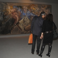 Foto Nicoloro G. 18/02/2012 Ravenna Inaugurata al Museo d' Arte di Ravenna, MAR, la mostra di pittura " Miseria e splendore della carne " dedicata a Giovanni Testori e alla sua vicenda critica di cui ne traccia un percorso attraverso cinque secoli di pittura. nella foto Una sala della mostra