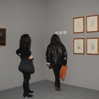 Foto Nicoloro G. 18/02/2012 Ravenna Inaugurata al Museo d' Arte di Ravenna, MAR, la mostra di pittura " Miseria e splendore della carne " dedicata a Giovanni Testori e alla sua vicenda critica di cui ne traccia un percorso attraverso cinque secoli di pittura. nella foto Una sala della mostra