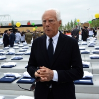 Foto Nicoloro G.   01/05/2015  Milano   Al via l' Expo Milano 2015, l' Esposizione Internazionale che l'Italia ospiterà dal primo Maggio al 31 Ottobre 2015. nella foto lo stilista Giorgio Armani.