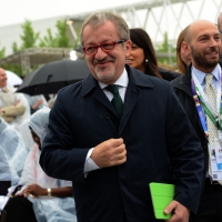 Foto Nicoloro G.   01/05/2015  Milano   Al via l' Expo Milano 2015, l' Esposizione Internazionale che l'Italia ospiterà dal primo Maggio al 31 Ottobre 2015. nella foto Roberto Maroni.