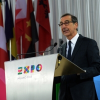 Foto Nicoloro G.   01/05/2015  Milano   Al via l\' Expo Milano 2015, l\' Esposizione Internazionale che l\'Italia ospiterà dal primo Maggio al 31 Ottobre 2015. nella foto il commissario unico per Expo 2015 Giuseppe Sala.