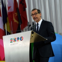 Foto Nicoloro G.   01/05/2015  Milano   Al via l\' Expo Milano 2015, l\' Esposizione Internazionale che l\'Italia ospiterà dal primo Maggio al 31 Ottobre 2015. nella foto il commissario unico per Expo 2015 Giuseppe Sala.