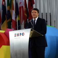 Foto Nicoloro G.   01/05/2015  Milano   Al via l' Expo Milano 2015, l' Esposizione Internazionale che l'Italia ospiterà dal primo Maggio al 31 Ottobre 2015. nella foto il premier Matteo Renzi.