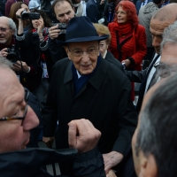 Foto Nicoloro G.   01/05/2015  Milano   Al via l' Expo Milano 2015, l' Esposizione Internazionale che l'Italia ospiterà dal primo Maggio al 31 Ottobre 2015. nella foto il presidente emerito Giorgio Napolitano.