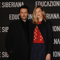 Foto Nicoloro G. 22/02/2013 Milano Anteprima al cinema Odeon del film ” Educazione siberiana ” alla presenza del regista e degli attori protagonisti. nella foto Matteo Ceccarini – Eva Riccobono 